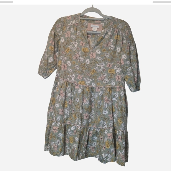 Cynthia Rowley Dresses & Skirts - Pre-owned Cynthia Rowley Green and Pink Floral Dress